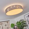 Tallaboa Plafondlamp LED Wit, 1-licht, Afstandsbediening