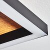Deadwood Plafondlamp LED Bruin, Chroom, houtlook, Zwart, 5-lichts