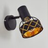 Tarasp Muurlamp Zwart, 1-licht