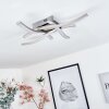 Letala Plafondlamp LED Nikkel mat, 4-lichts
