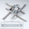 Letala Plafondlamp LED Nikkel mat, 4-lichts