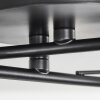 Barasat Plafondlamp LED Zwart, 4-lichts