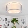 Tallaboa Plafondlamp Nikkel mat, Wit, 3-lichts