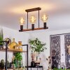 Clayhurst Plafondlamp Zwart, 3-lichts