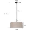 Steinhauer Sparkled Light Hanglamp Zwart, 1-licht
