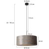 Steinhauer Sparkled Light Hanglamp Zwart, 1-licht