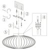 Steinhauer Dunbar Plafondlamp Zwart, 1-licht
