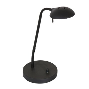 Steinhauer Biron Tafellamp LED Zwart, 1-licht