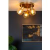Lucide BJORN Plafondlamp Goud, Messing, 3-lichts
