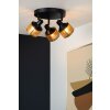 Lucide RAFA Plafondlamp Zwart, 3-lichts