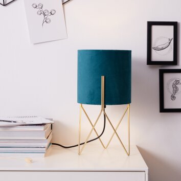 Brilliant Atami Tafellamp Goud, 1-licht