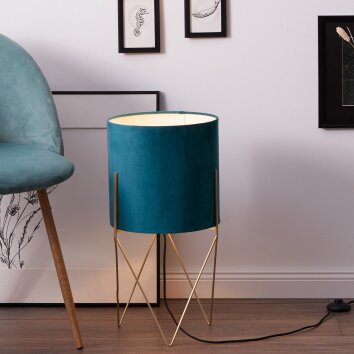 Brilliant Atami Staande lamp Goud, 1-licht