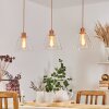 Puestito Hanglamp Goud, Roze, 3-lichts