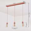 Puestito Hanglamp Goud, Roze, 3-lichts