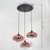 Avonlea Hanglamp Zwart, 3-lichts
