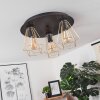 Cenova Plafondlamp Zwart, 3-lichts