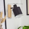 Sumlili Muurlamp Natuurlijke kleuren, Zwart, 1-licht