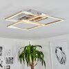 Oberegg Plafondlamp LED Chroom, Nikkel mat, 1-licht, Afstandsbediening