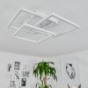 Oberegg Plafondlamp LED Chroom, Wit, 1-licht, Afstandsbediening