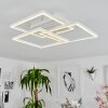 Oberegg Plafondlamp LED Chroom, Wit, 1-licht, Afstandsbediening