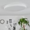 Magdala Plafondpaneel LED Wit, 1-licht