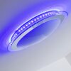 Vittangi Plafondlamp LED Chroom, 1-licht, Afstandsbediening, Kleurwisselaar