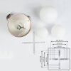 Cochuna Plafondlamp Nikkel mat, 3-lichts