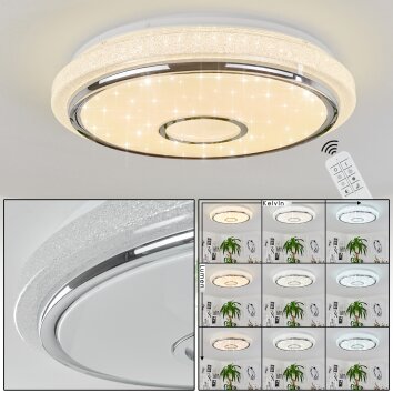 Vallecito Plafondlamp LED Wit, 1-licht