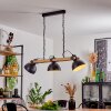 Chetco Hanglamp Bruin, Zwart, 3-lichts