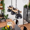 Chetco Hanglamp Bruin, Zwart, 3-lichts