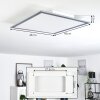 Ringuelet Plafondpaneel LED Wit, 1-licht, Afstandsbediening