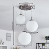Cochuna Hanglamp Nikkel mat, 3-lichts