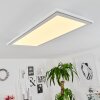 Telsen Plafondpaneel LED Wit, 2-lichts, Afstandsbediening, Kleurwisselaar