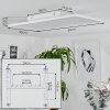 Telsen Plafondpaneel LED Wit, 2-lichts, Afstandsbediening, Kleurwisselaar
