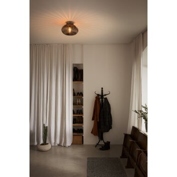 Ledvance 1906 Carved Plafondlamp Zwart, 1-licht