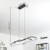 Eaglesham Hanglamp LED Zwart, 1-licht
