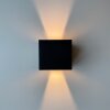 Fischer & Honsel Thore Muurlamp LED Zwart, 2-lichts