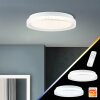 Brilliant Burlie Plafondlamp LED Wit, 1-licht, Afstandsbediening, Kleurwisselaar