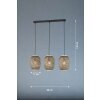 Fischer & Honsel Hummel Hanglamp Zwart, 3-lichts
