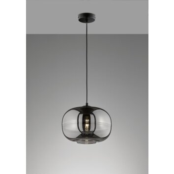 Fischer & Honsel Ink Hanglamp Zwart, 1-licht