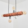 Burruyaco Hanglamp Grijs, Natuurlijke kleuren, 4-lichts