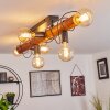 Burruyaco Plafondlamp Grijs, Natuurlijke kleuren, 6-lichts