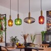 Goldenville Hanglamp Messing, Zwart, 4-lichts