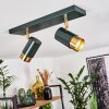 Campanas Plafondlamp Groen, Messing, 2-lichts