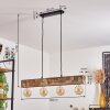 Derville Hanglamp Natuurlijke kleuren, Zwart, 4-lichts