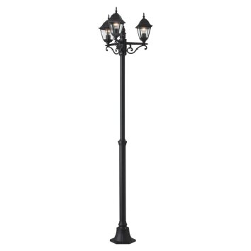 Brilliant Newport Buiten vloer lamp Zwart, 3-lichts