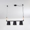 Cerrizal Hanglamp Natuurlijke kleuren, Zwart, 3-lichts