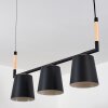 Cerrizal Hanglamp Natuurlijke kleuren, Zwart, 3-lichts