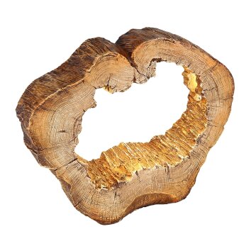 Globo VINZENZ Tafellamp LED houtlook, 1-licht