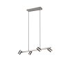 Trio MARLEY Hanglamp Nikkel mat, 4-lichts